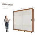 Ver imagem 4 de Guarda Roupa Gramado 2 Portas de Correr com Pés