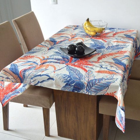 Toalha de Mesa Wendy Plantas Colors - 140x200cm
