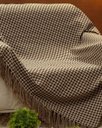 Ver imagem 2 de Manta para Sofá Dupla Face Jacquard Pied de Poule Marrom/Bege - 135x200cm