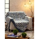 Ver imagem 1 de Manta para Sofá Jacquard Cartagena Azul J1 - 135x250cm