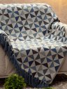 Ver imagem 2 de Manta para Sofá Jacquard Cartagena Azul J1 - 135x200cm