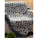 Ver imagem 2 de Manta para Sofá Jacquard Cartagena Azul J1 - 135x150cm