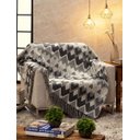 Ver imagem 1 de Manta para Sofá Jacquard Cartagena Preta J1 - 135x250cm