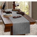 Ver imagem 1 de Caminho de Mesa Jacquard Bahamas Preto - 43x220cm