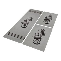 Jogo Tapete Cozinha Areia Algodão Antiderrapante 3 Peças Coffee - 2
