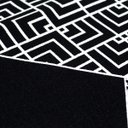 Ver imagem 3 de Jogo Tapete Cozinha Preto Algodão Antiderrapante Kit 3 Peças Maze