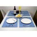 Ver imagem 3 de Jogo americano Estampa Azul Agriz 33x49cm 4 Peças Azul - Emborrachado