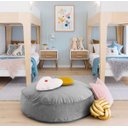 Ver imagem 1 de Futton Turco Redondo Veludo Paris Ø70cm Cinza