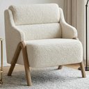 Ver imagem 2 de Poltrona Decorativa Madri Pes Madeira Boucle Tce 1010 Moll