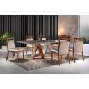 Ver imagem 1 de Sala de Jantar Completa com 6 Cadeiras 2,0x1,0m - Phoenix - Requinte Salas