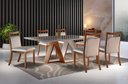 Ver imagem 1 de Sala de Jantar Completa com 6 Cadeiras 2,0x1,0m - Phoenix - Requinte Salas