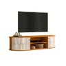 Estante Suspenso Modena para Tv até 60 Polegadas- Cinamomo/off White - Madetec - 1