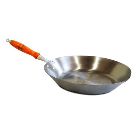 Frigideira Aço Carbono 1mm Cabo Madeira Fritura 2300ml 30cm Jamar 80181201JAM