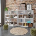 Ver imagem 1 de Conjunto de 2 Estantes Book com Diversos Nichos Branco