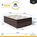 Ver imagem 3 de Cama Box Queen com Colchão de Molas Anjos Classic Superlastic 158cm