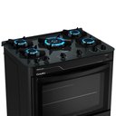 Ver imagem 3 de Fogão a Gás Mesa de Vidro Limpa Fácil e Acendimento Automático Esmaltec Pérola Glass 5 Bocas