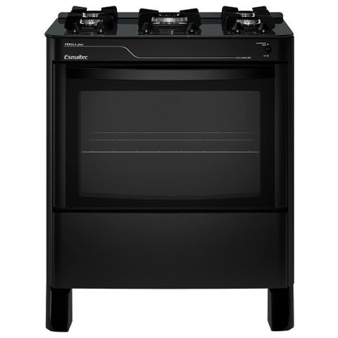 Fogão a Gás Mesa de Vidro Limpa Fácil e Acendimento Automático Esmaltec Pérola Glass 5 Bocas