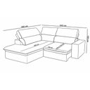 Ver imagem 2 de Sofá 3 Lugares Retrátil Reclinável Chaise Esquerdo 243cm Solin F04 Veludo Grafite - Lyam Decor