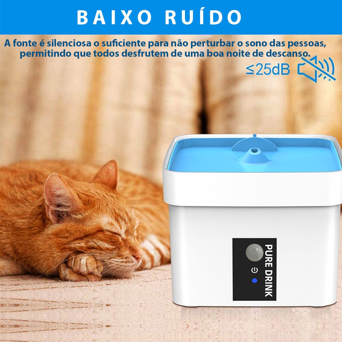 Fonte Agua Bebedouro Automatico Sensor Pet Cachorro Gato Animais Estimaçao 1,5 Litros Filtro Limpeza - 3