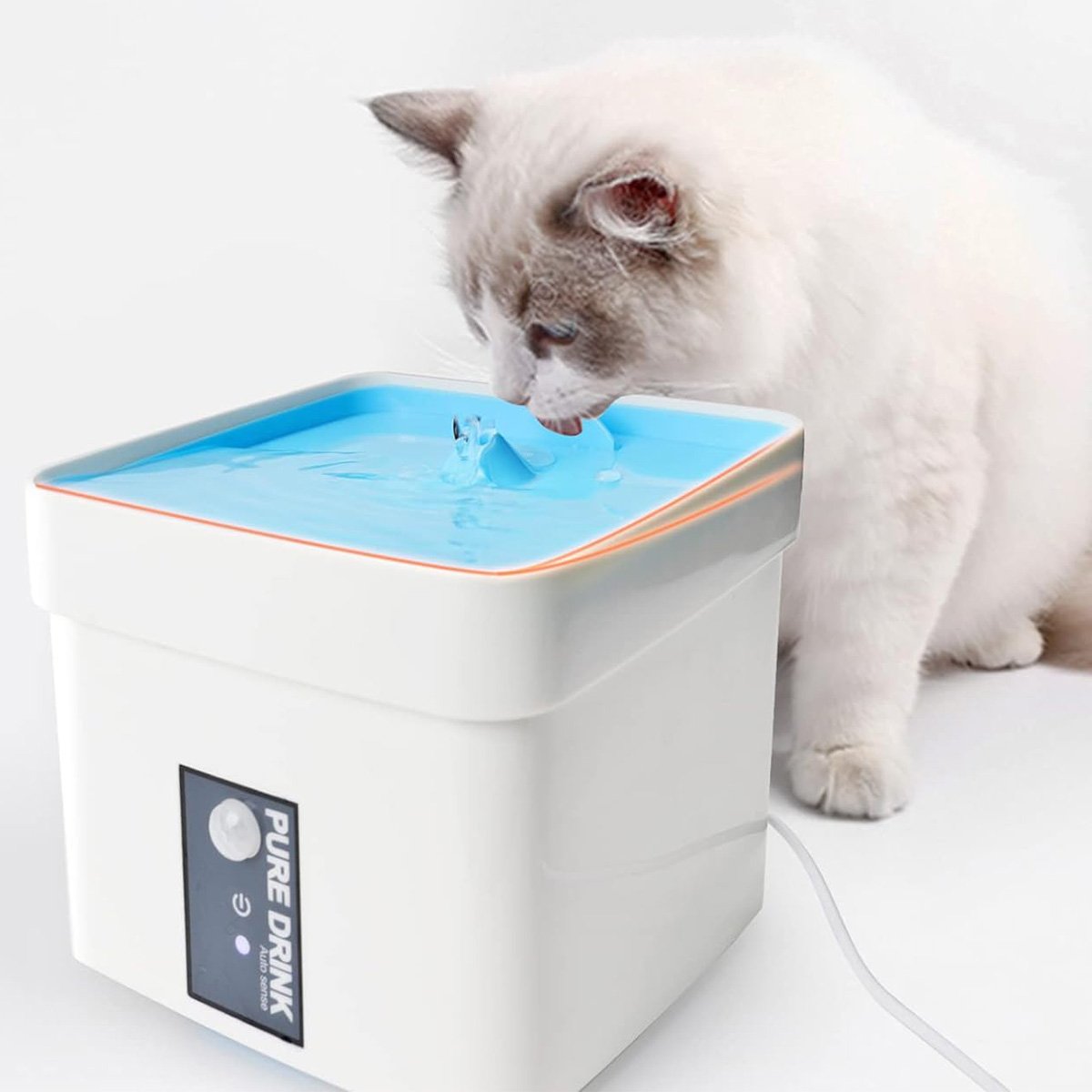 Fonte Agua Bebedouro Automatico Sensor Pet Cachorro Gato Animais Estimaçao 1,5 Litros Filtro Limpeza - 5