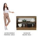 Ver imagem 7 de Balcão de Pia Cozinha 2 Portas (com Tampo) Rustic/crema Agata Madesa Rustic/crema