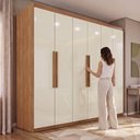 Ver imagem 6 de Guarda-Roupa Casal 6 Portas 4 Gavetas Mônaco