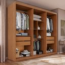 Ver imagem 4 de Guarda-Roupa Casal 6 Portas 4 Gavetas Mônaco