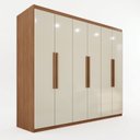 Ver imagem 2 de Guarda-Roupa Casal 6 Portas 4 Gavetas Mônaco