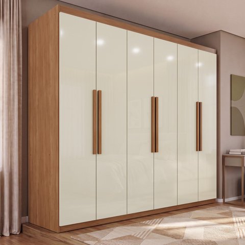 Guarda-Roupa Casal 6 Portas 4 Gavetas Mônaco