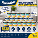 Ver imagem 5 de Kit 18 Rejunte Multiuso Epóxi Branco Porto Koll 1kg