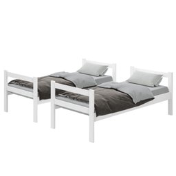 Beliche Infantil Capri Branca 100% Mdf Vira Duas Camas - 3