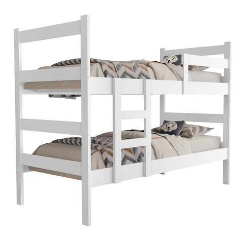 Beliche Infantil Capri Branca 100% Mdf Vira Duas Camas
