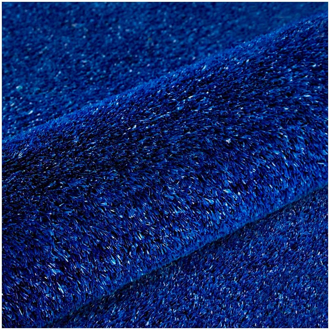 Grama Sintetica Softgrass Colors - Azul 12mm - 2x15m - 30m2 - Decortech