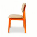 Ver imagem 5 de Cadeira de Jantar Manuela Madeira Maciça Estofada Di Franco Madeira Mel Courino Bege