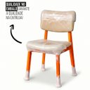 Ver imagem 7 de Cadeira de Jantar Manuela Madeira Maciça Estofada Di Franco Madeira Mel Courino Bege