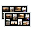 Ver imagem 1 de Kit 2 Multifoto Porta Retrato de Parede 30x60 16 Fotos 10x15