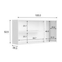 Ver imagem 2 de Cozinha Completa de Aço com Balcão 3 Portas e Armário Aéreo Triplo Multipla Bertolini Branco