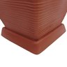 Prato Base Quadrado Vaso de Planta Polietileno 21cm Vermelho - 3