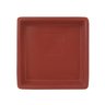 Prato Base Quadrado Vaso de Planta Polietileno 21cm Vermelho - 2