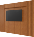 Ver imagem 1 de Painel para TV até 75 Polegadas 100% MDF 234CMX250CM Prateleira Apolo - Mavaular Naturale