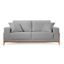 Ver imagem 2 de Sofá 3 Lugares Fixo Living Paris Suede Cinza Claro 2,10m
