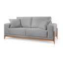 Ver imagem 1 de Sofá 3 Lugares Fixo Living Paris Suede Cinza Claro 2,10m