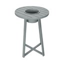 Ver imagem 4 de Conjunto Bistrô Champanheira Cinza Tampo Ripado e 2 Banquetas Reis Corda Náutica Rami