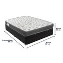 Ver imagem 6 de Cama Box Baú Preto e Colchão Iso100 Espuma D33 Casal Ortobom