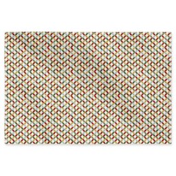 Toalha de Mesa Retangular 6 Lugares Abstrata 100% Algodão - 1,36x2,20m - 1