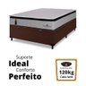 Cama Box Casal com Baú + Colchão Molas Ensacadas Pillow Hyper Gel Barcelona Hellen 138x188:marrom - 5