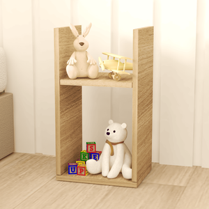 Nicho Apoio Lateral de Cabeceira Decorativo Infantil Brinquedos Freijó