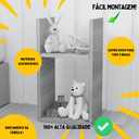 Ver imagem 3 de Nicho Apoio Lateral de Cabeceira Decorativo Infantil Brinquedos Freijó