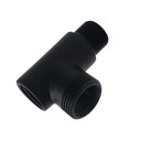 Ver imagem 1 de Adaptador De Torneiras Preto Fosco Para Máquina De Lavar Roupas E Louça