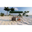 Ver imagem 2 de Gazebo Telado Pergolado Dourado para Decorar com Flores, 250cm Portátil e Desmontável